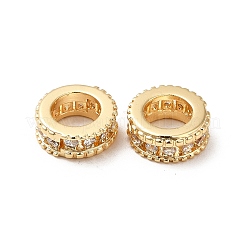 Messing Mikro ebnen Zirkonia European Beads&nbsp;LS-KK-M233-35G