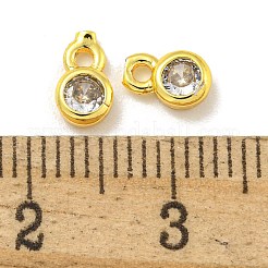 Ottone micro spianare fascino zirconi&nbsp;KK-L075-017G-01