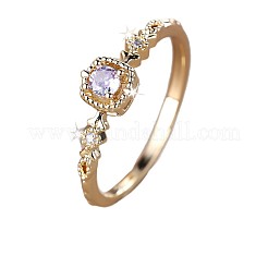 Bagues en laiton avec zircone cubique de micro pave&nbsp;WG08FB0-01
