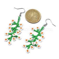 Pendientes colgantes de semillas hechos a mano&nbsp;EJEW-MZ00229-02