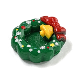 Cabochons décodés en résine opaque de Noël&nbsp;RESI-U006-02H
