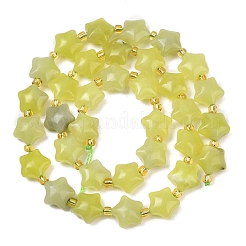 Natürliche Zitronen Jade Perlen Stränge&nbsp;G-Z080-A14-10mm