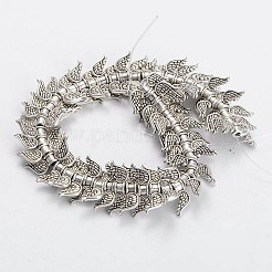 Perles aile en alliage de style tibétain brins&nbsp;TIBEB-D039-01AS-LF