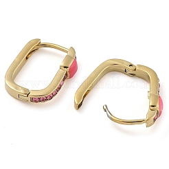 Orecchini a cerchio in acciaio inossidabile 304 placcati ioni (ip)&nbsp;EJEW-B109-01G-01