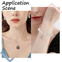 6 pz 925 ganci per tubi in argento sterling&nbsp;STER-SC0001-19S