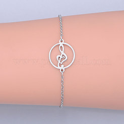 Bracelets à maillons en acier inoxydable 201 résistant au ternissement&nbsp;BJEW-T011-JN503-1