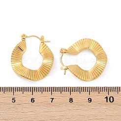 Orecchini a cerchio in acciaio inossidabile 304 per donna&nbsp;EJEW-U046-04G