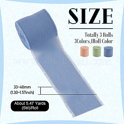 3 Rolle Polyesterbänder mit offenen Kanten&nbsp;SRIB-TAC0002-26D