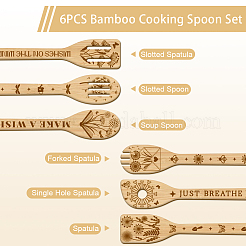 6 cucchiaio di bambù&nbsp;AJEW-WH0411-067