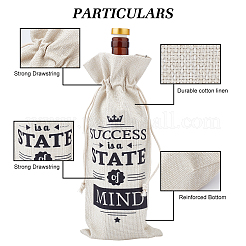 Sacchetti di imballaggio del vino in tela di iuta&nbsp;ABAG-WH0005-72A