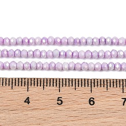 Galvanoplastie rondelles perles de verre brins&nbsp;GL-T021-2x2.5mm-17-21