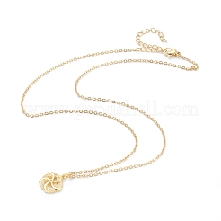 Colliers à pendentif en zircone cubique transparent micro pavé en laiton&nbsp;NJEW-F281-01
