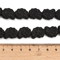 Natürliche Lavasteinperlenstränge&nbsp;G-G347-01D