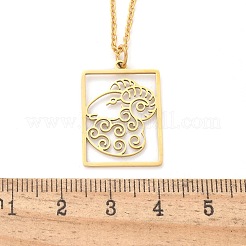 Collier en acier inoxydable 304&nbsp;NJEW-D330-01G-01