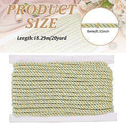 20 Yards 3-lagige gedrehte Polyesterschnur&nbsp;OCOR-WH0086-99B-03