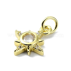 Messing micro pave klar zirkonia charme&nbsp;KK-H475-59G-06