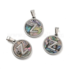 304 Edelstahl mit Anhängern aus Paua-Muschel&nbsp;STAS-G268-02-P