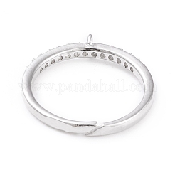 Messing Manschette Fingerring Fassungen&nbsp;KK-L155-34P
