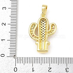 Pendentifs avec zircon cubiques à micro-pavés en laiton&nbsp;LS-KK-K411-07G