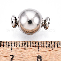 925 Sterling Silber Mikropflaster klare Zirkonia europäische Verschlüsse&nbsp;STER-T007-140P