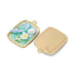 Pendentifs en émail en alliage doré&nbsp;ENAM-B028-12KCG