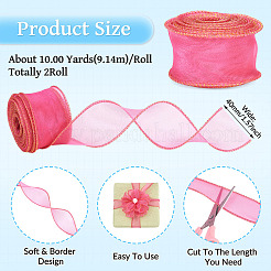 2 rouleau de rubans en maille polyester&nbsp;SRIB-TA0003-42B