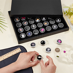 Boîtes de présentation de pierres précieuses en acrylique et diamants&nbsp;CON-WH0089-170A