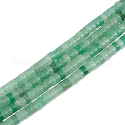 Nbeads 1 filo di perline di avventurina verde naturale, perline Heishi, Rotondo piatto / disco, 4x2.5mm, Foro: 0.8 mm, circa 156pcs/filo, 15.16'' (38.5 cm)