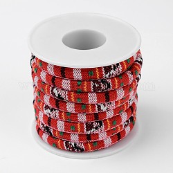 Seil Tuch ethnischen Schnüre, rot, 6 mm, ca. 5 Yards / Rolle
