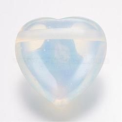 Perles d'opalite, cœur, 13x25x25mm, Trou: 2mm