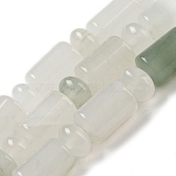 Fili di perline giada naturale, con perline rondelle, colonna, 10x6mm, Foro: 0.8 mm, circa 154pcs/filo, 14.96'' (38 cm)