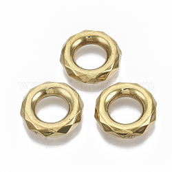 Пластиковые соединительные кольца ccb, граненые, кольцо, золотые, 24x6 мм, внутренний диаметр: 12.5 мм