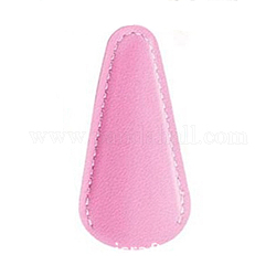 Ножницы для дизайна ногтей из искусственной кожи, защитный кожаный чехол для ножниц, Защитная крышка для ножниц, сбор мешков, розовый жемчуг, 7.3x3.6x0.3 см