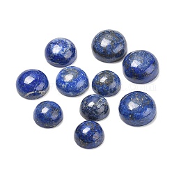 Cabochons en lapis lazuli naturel, demi-rond, 16~20x8~9.5mm