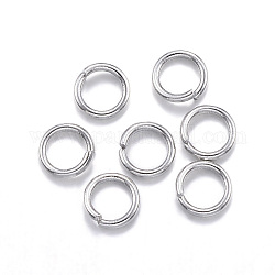 304 anelli di salto in acciaio inox, anelli di salto aperti, colore acciaio inossidabile, 24 gauge, 3x0.5mm, diametro interno: 2mm