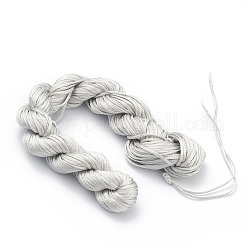25 нейлон ювелирные изделия м нити, нейлон шнур для браслетов делает, темно-серый, 1.5 мм, около 82.02 ярда (25 м) / пачка
