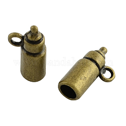 Tibetan Style Alloy Feeding-Bottle Charms, Cadmium Free & Nickel Free & Lead Free, Antique Bronze, 15x8x6mm, Hole: 2mm, 1000pcs/1000g