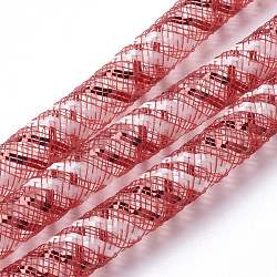 Gitterschlauch, Kunststoffnetzfaden Kabel, rot, 8 mm, 30 Meter