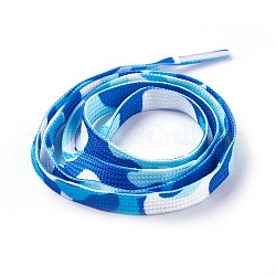Cordón de poliéster cordón, cielo azul profundo, 79~80cm, 8~9 mm