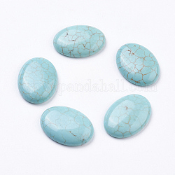 Cabochon Howlite naturale, ovale, tinto, 25x18x5mm