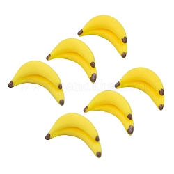 Conjunto de decoración de imitación de plátano, para accesorios de fotografía, exhibición de panadería, amarillo, 23x10.5x8mm