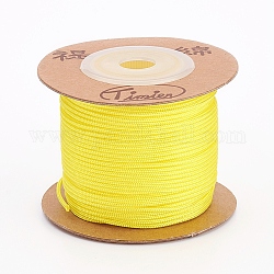 Nylonkorde, String Fäden Schnüre, Runde, Gelb, 1.5 mm, ca. 25 m / Rolle