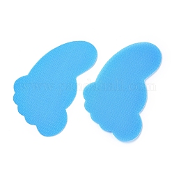 (vente de liquidation) bandes auto-agrippantes en nylon, forme de l'empreinte, jouet d'étiquette de formation de jeu d'enfants, bleu profond du ciel, 170x107x2mm