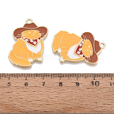 Pendentifs d'émail en alliage&nbsp;ENAM-R137-02G-05-1
