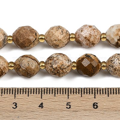 Natürliches Bild Jaspis Perlen Stränge&nbsp;G-N342-149I-11-1