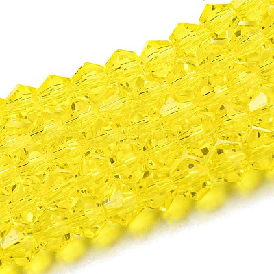 Chapelets de perles en verre transparente  &nbsp;EGLA-A039-T6mm-D21-1