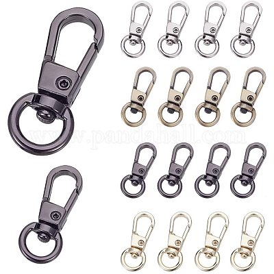 6Pcs Key Chain Clip Hooks, Swivel Clasps Lanyard Snap Hook