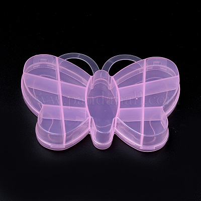 Wholesale Butterfly Plastic Bead Storage Containers 