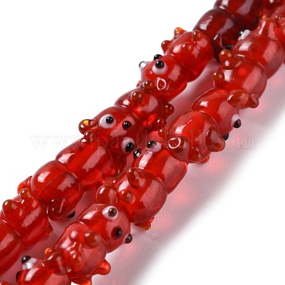 Perles vernissées manuelles&nbsp;LAMP-F020-01-1
