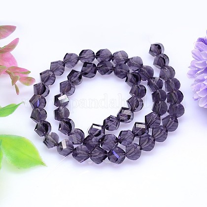 カット加工多面体模造オーストリアクリスタルビーズ連売り グレードaaa ダークスレートブルー 10mm 穴 0 9 1mm 約40個 連 15 7インチの通販 Jp Pandahall Com